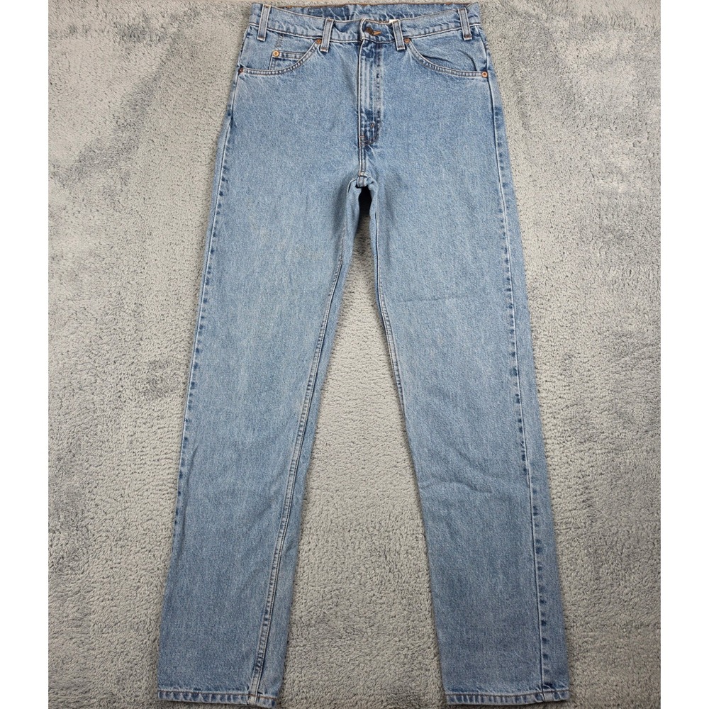 Vintage Levis 505 Orange Tab Jeans Mens 33x34 Blue 90s Straight Regular Fit USA